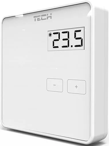 Проводной комнатный терморегулятор TECH ST-R-10b белый WG.11.0515