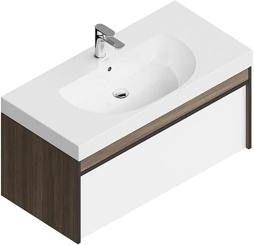 Тумба-умывальник подвесная Kerama Marazzi Modula 100 арабика MO.100.1+1\AR+r