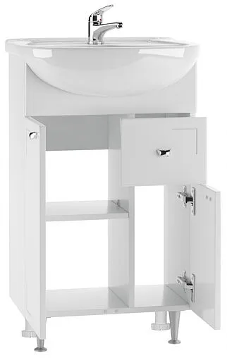 Тумба-умывальник напольный Айсберг Классик 50 белый DA1015T+46200081927581