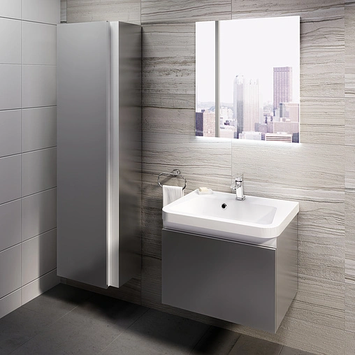 Шкаф-пенал подвесной Ravak SB 10° 45 серый X000000752