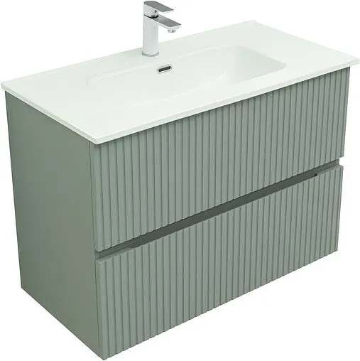 Тумба-умывальник Aquanet Джейн 90 мисти грин 00313319+