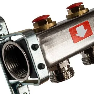 Группа коллекторная без расходомеров 4 отвода 1&quot;в/в x ¾&quot;ек Stout SMS-0932-000004, 4