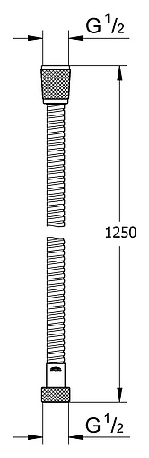 Шланг для душа Grohe Relexa 125см хром 45971000