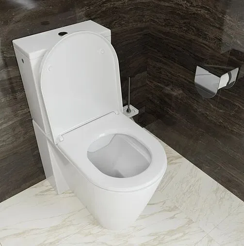 Унитаз-компакт безободковый Laufen Kartell Rimless белый 8.2433.7.000.000.1+8.2933.1.000.871.1