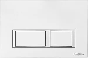 Клавиша смыва для унитаза TECEspring V 9940203 кнопка/белый глянцевый, кольца/хром глянцевый, 1