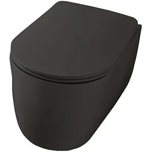 Унитаз подвесной безободковый Kerasan Nolita черный матовый 531431, 1