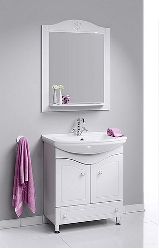 Зеркало Aqwella Franchesca 75 белый FR0207