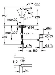 Смеситель для раковины Grohe Lineare хром 23296000 Смеситель для раковины Grohe Lineare хром 23296000, 2