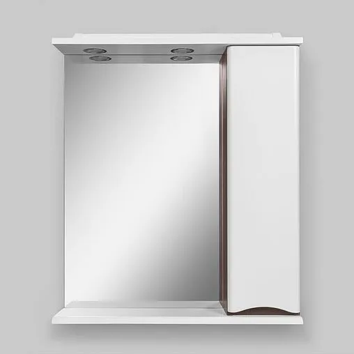 Шкаф-зеркало Am.Pm Like 65 R белый глянец/венге M80MPR0651VF