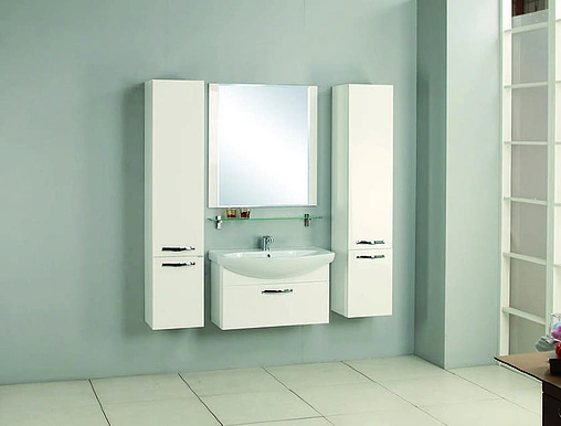 Тумба под умывальник подвесная Aquaton Ария 80 белый 1A141701AA010