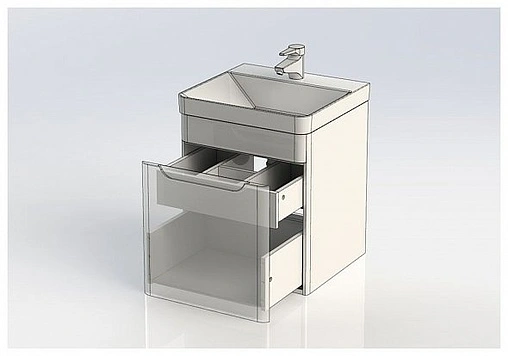 Тумба под умывальник Aquanet София 50 белый 00201745