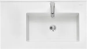 Раковина Aquaton Квадро Про 80 R с полотенцедержателем белый 1A734331QA01R, 3