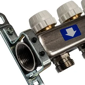 Группа коллекторная без расходомеров 2 отвода 1&quot;в/в x ¾&quot;ек Stout SMS-0932-000002, 5