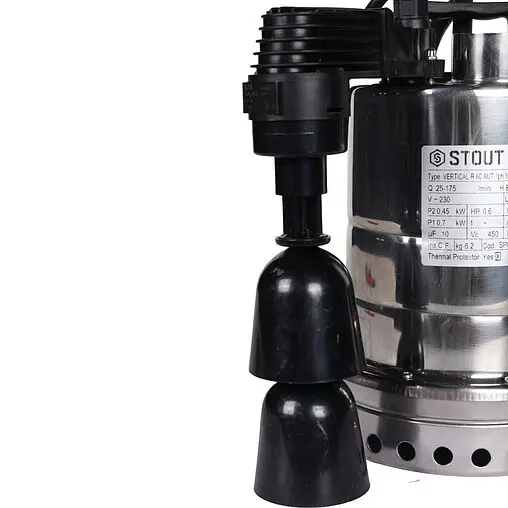 Насос дренажный Q=10.5м³/ч H=10м Stout SPD-0003-200450 Насос дренажный Q=10.5м³/ч H=10м Stout SPD-0003-200450