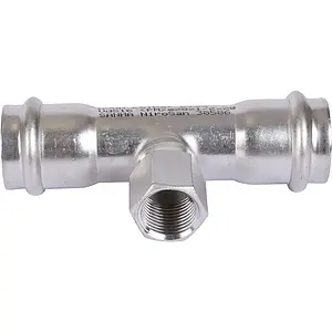 Тройник пресс переходной 28мм x ½"в x 28мм Sanha NiroSan 9130G 69130G281228, 2