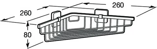 Полка Roca Victoria хром 816686001
