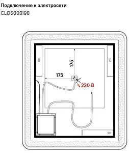 Зеркало с подсветкой IDDIS Cloud 60 с подогревом чёрный CLO6000i98 Зеркало с подсветкой IDDIS Cloud 60 с подогревом чёрный CLO6000i98, 3