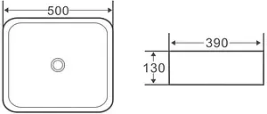 Раковина BelBagno 50 белый BB1304 Раковина BelBagno 50 белый BB1304, 2