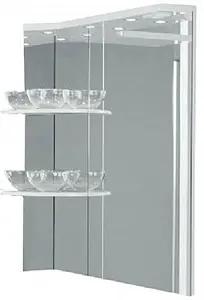 Зеркало с подсветкой Aquaton Корнер R белый 1A052902KR01R, 1