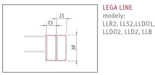 Профиль 15x1900мм хром Roltechnik Lega Line P3209