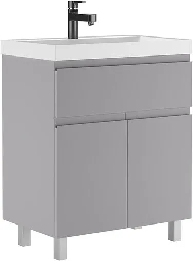 Тумба под умывальник напольный Домино Graffo 70 светло-серый DGr2414T