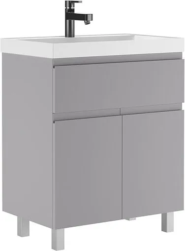 Тумба под умывальник напольная Домино Graffo 70 светло-серый DGr2414T