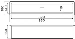 Встраиваемая сушка для посуды Omoikiri DRY-03 PRO GB графит 4999043 Встраиваемая сушка для посуды Omoikiri DRY-03 PRO GB графит 4999043, 2