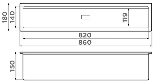Встраиваемая сушка для посуды Omoikiri DRY-03 PRO GB графит 4999043