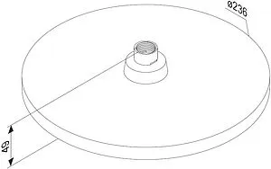 Лейка верхнего душа Damixa Apollo чёрный матовый 947050300, 2