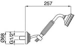 Душевой набор Cezares Olimp золото OLIMP-KD-03/24 Душевой набор Cezares Olimp золото OLIMP-KD-03/24, 2