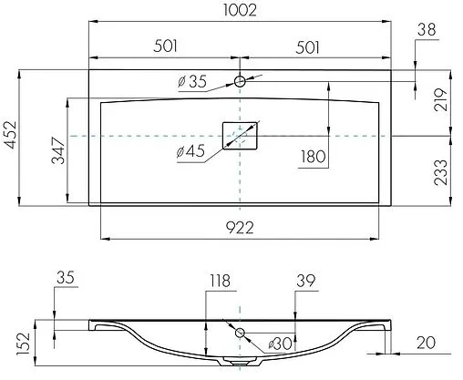 Тумба-умывальник подвесная Aquaton Римини 100 new белый 1A2328K4RN010