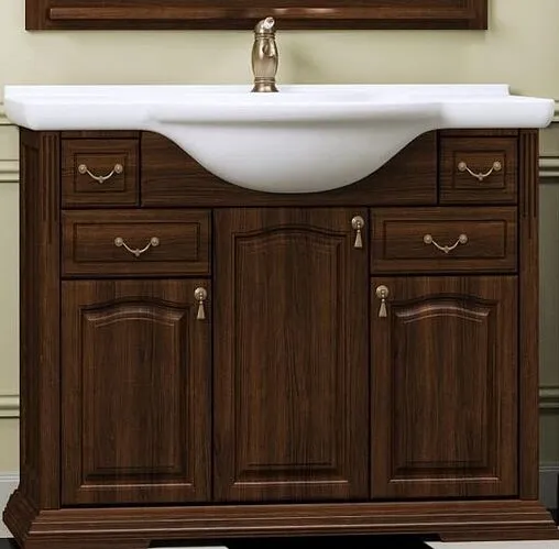 Тумба под умывальник напольный Opadiris Риспекто 100 орех антикварный Z0000001784