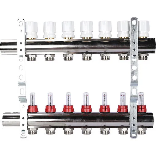 Группа коллекторная с расходомерами 7 отводов 1&quot;в/в x ¾&quot;ек Luxor CD 477/7 15662707N