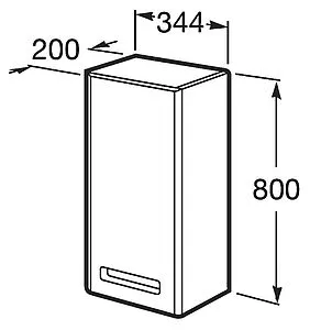 Шкаф Roca Gap 35 L фиолетовый ZRU9302745, 2