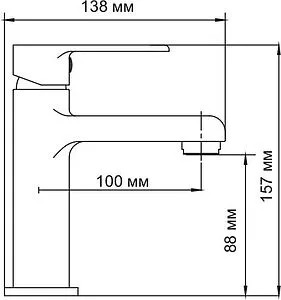 Смеситель для раковины Wasserkraft Ammer хром 3704 Смеситель для раковины Wasserkraft Ammer хром 3704, 2