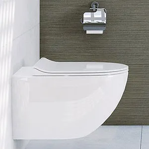 Унитаз подвесной безободковый VitrA Sento Rim-Ex белый 7748B003-0075 Унитаз подвесной безободковый VitrA Sento Rim-Ex белый 7748B003-0075, 4