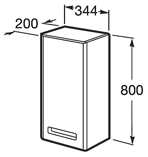 Шкаф Roca Gap 35 L фиолетовый ZRU9302745