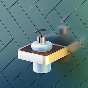 Дозатор для жидкого мыла Damixa Jupiter чёрный матовый/алюминий DA7736900, 5