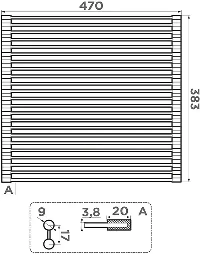 Ролл-мат Omoikiri ROLL-03-IN нержавеющая сталь 4997005