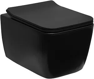 Унитаз подвесной безободковый Allen Brau Liberty черный матовый 4.33007.31, 1