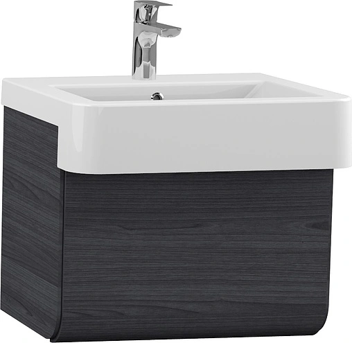 Тумба-умывальник подвесная ISVEA Marino 58 дуб серый 23SQS117057I+10SQ51058SV