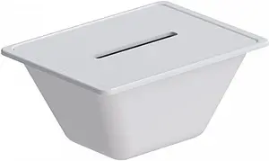 Контейнер с крышкой Am.Pm Gem белый W90A-070-070W-C Контейнер с крышкой Am.Pm Gem белый W90A-070-070W-C, 1