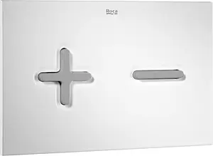 Клавиша смыва для унитаза Roca PL-6 890085005 кнопки/хром матовый, панель/белый глянцевый Клавиша смыва для унитаза Roca PL-6 890085005 кнопки/хром матовый, панель/белый глянцевый, 1