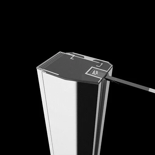 Дверь в нишу 800мм прозрачное стекло Radaway Almatea DWJ 80 L 30802-01-01N