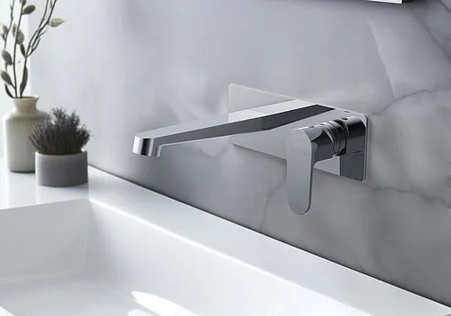 Смеситель для раковины из стены Aquatek Оберон хром AQ1213CR