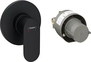 Смеситель для душа скрытого монтажа Hansgrohe Rebris S чёрный матовый 72648670, 1