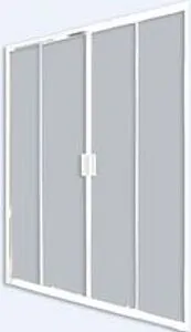 Дверь в нишу 1200мм прозрачное, матовое стекло Ravak Blix BLDP4-120 0YVG0100ZG, 4