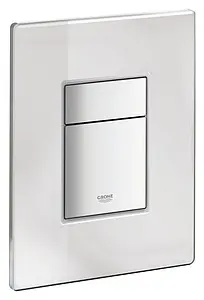 Клавиша смыва для унитаза Grohe Skate Cosmopolitan Glass 389160A0 кнопки/хром глянцевый, панель/стекло зеркальный Клавиша смыва для унитаза Grohe Skate Cosmopolitan Glass 389160A0 кнопки/хром глянцевый, панель/стекло зеркальный, 1