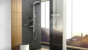 Душевая система без смесителя Hansgrohe Rainfinity 360 1jet белый матовый/графит 26842700 Душевая система без смесителя Hansgrohe Rainfinity 360 1jet белый матовый/графит 26842700, 3