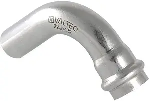 Уголок пресс однорастубный 15мм угол 90° Valtec VT.INOX-PRESS VTi.950.I.001515 Уголок пресс однорастубный 15мм угол 90° Valtec VT.INOX-PRESS VTi.950.I.001515, 1